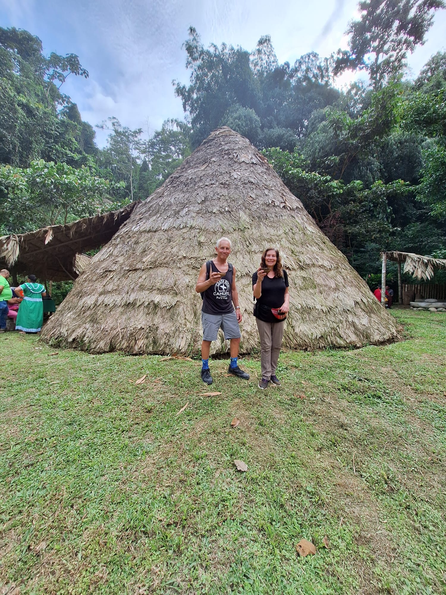 thatched hut
