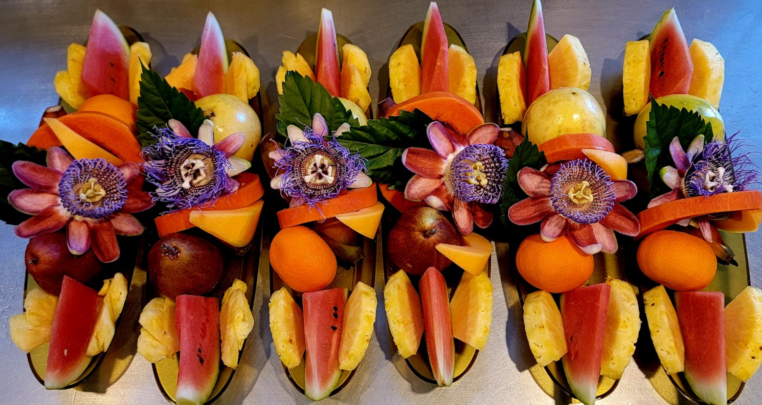 Pura Vida flowers at breakfast slopes of Poas