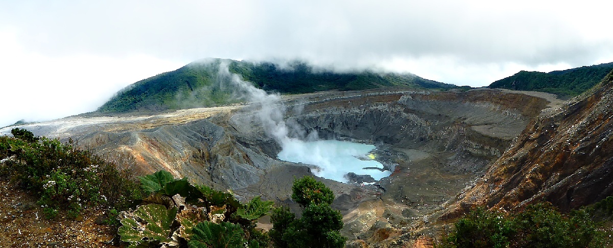 Poas volcano winds